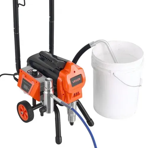 VEVOR Airless-Farbspritzgerät Sprühgerät mit Standfuß 1500 W 3300 psi, Farbsprühsystem mit Reinigungsbürste & Schlauch & Verlängerungsstange & Düsen, Farbsprühgerät für Wohnungen, Gebäude – Bild 8