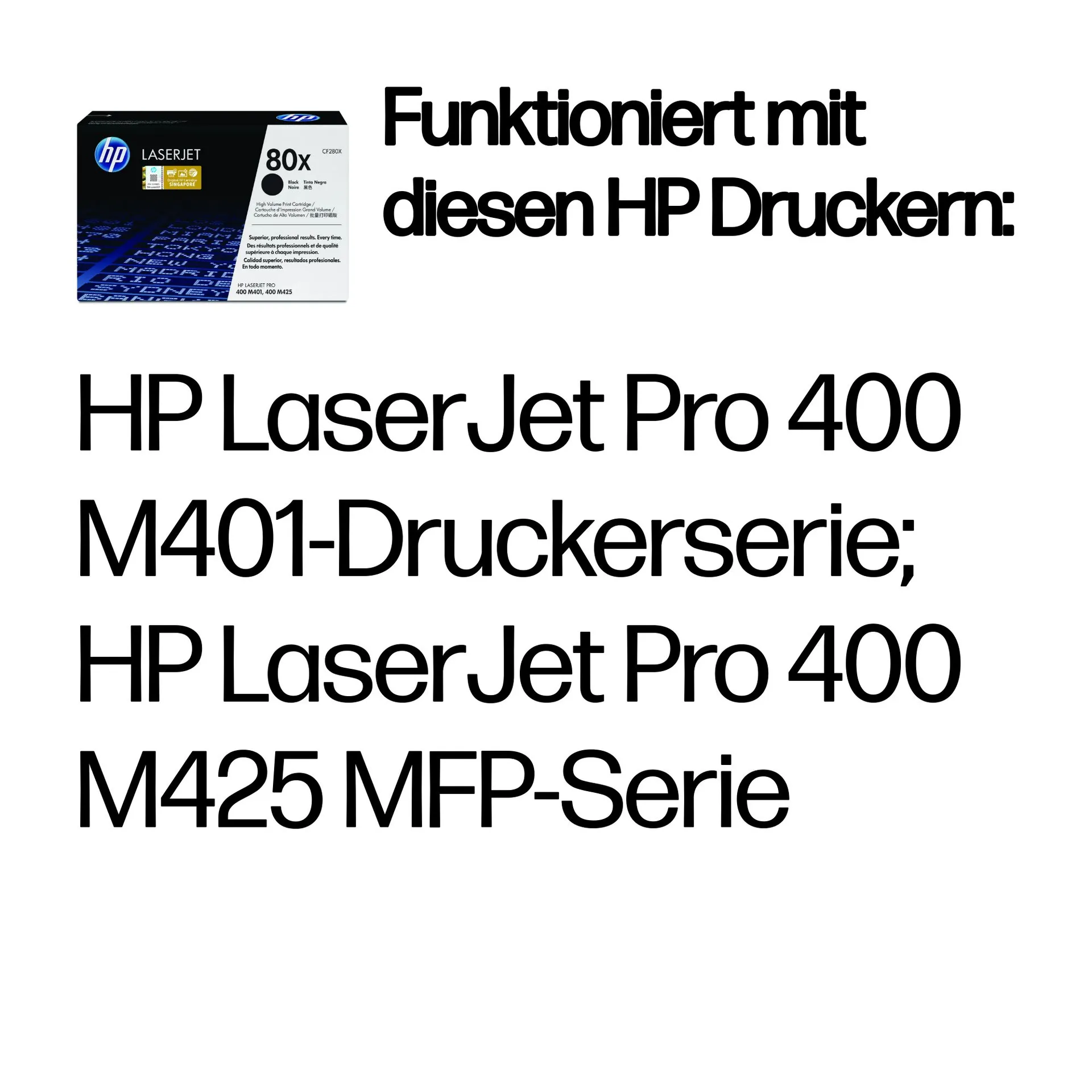 HP 80X Schwarz Original LaserJet Tonerkartusche mit hoher Reichweite – Bild 2