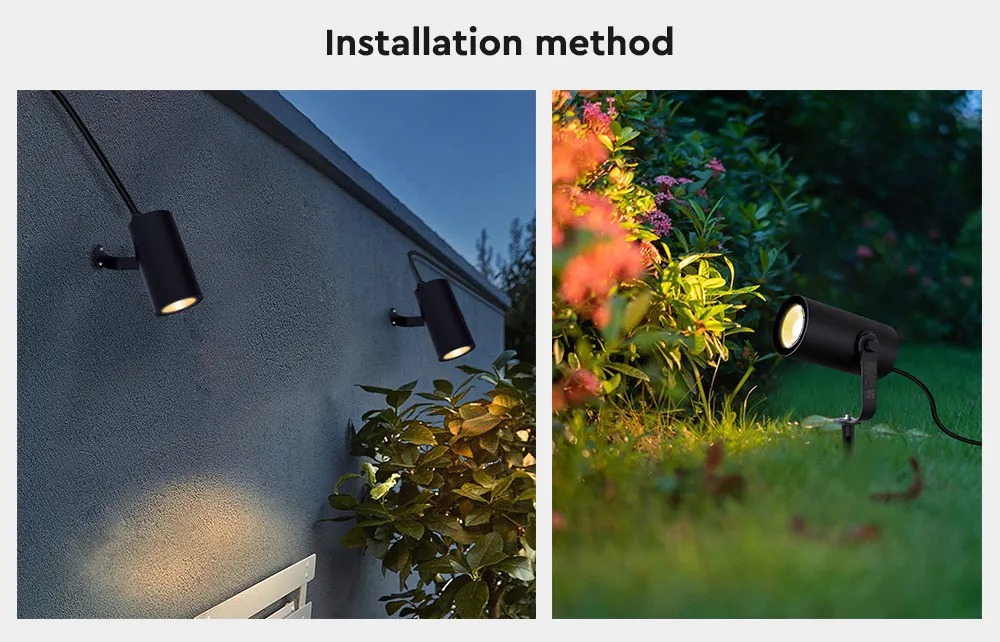 MiBoxer FUTC11ZR LED Garten Lampe 12W RGB-WW (RGB-CCT) Zigbee 3.0 +2,4G 230V – Bild 3