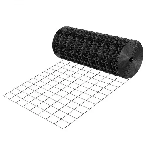 VEVOR Gartenzaun, 61 cm x 7,62 m, Maschenweite 5,08 x 7,62 cm, φ1,52 mm verzinkter Stahldrahtzaun für Hühner & Kaninchen, vinylbeschichteter Gitterzaun für Tiergehege, Käfigdraht, Gartenzäune – Bild 9
