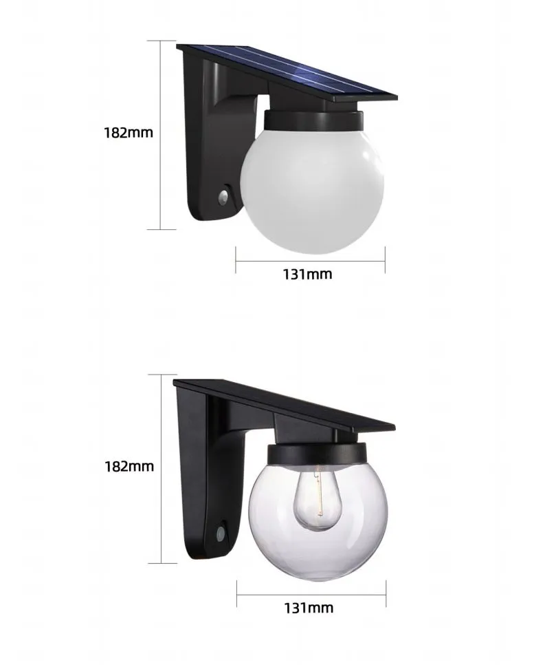 Synergy 21 LED Wand Akku Solar Lampe - Ball milky - – Bild 2