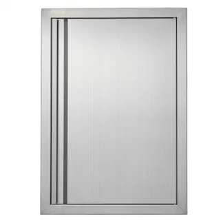 VEVOR Grillzugangstür, 432 x 610 mm, Einzelne Außenküchentür, Flächenbündig Montierte Edelstahltür, Vertikale Wandtür mit Versenkbarem Griff, für Grillinsel, Grillstation, Außenschrank VEVOR Grillzugangstür, 432 x 610 mm, Einzelne Außenküchentür, Flächenbündig Montierte Edelstahltür, Vertikale Wandtür mit Versenkbarem Griff, für Grillinsel, Grillstation, Außenschrank