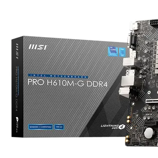 MSI PRO H610M-G DDR4 Motherboard Intel H610 LGA 1700 micro ATX MSI PRO H610M-G DDR4 Motherboard Intel H610 LGA 1700 micro ATX