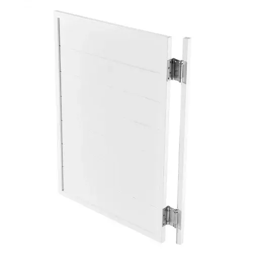 VEVOR Saloontüren, 805x1060x28 cm, einzelne Schwingtüren, quadratisches Design mit Scharnieren & Beschlagsatz, einfach zu installieren, für Flur, Küche, Bar, Cafés, Pub, Eingang, weiß – Bild 8