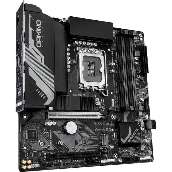 GIGABYTE B760M GAMING X DDR4 GEN5 Mainboard – Unterstützt Intel Core Prozessoren der 14. Generation, 8+1+1 Phasen VRM, bis zu 3200 MHz DDR4, 2 x PCIe 4.0 M.2, 2.5 GbE LAN, USB 3.2 Gen 1 – Bild 2