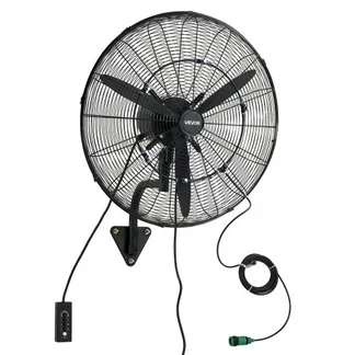 VEVOR 110W Industrieller Wandventilator 67cm, 7m/s Oszillierender Wandlüfter mit 3 Stufen Nebel & Verstellbarem Neigungswinkel, Gewerblicher Industrieventilator für Werkstatt Garage Lager Gym, Schwarz VEVOR 110W Industrieller Wandventilator 67cm, 7m/s Oszillierender Wandlüfter mit 3 Stufen Nebel & Verstellbarem Neigungswinkel, Gewerblicher Industrieventilator für Werkstatt Garage Lager Gym, Schwarz