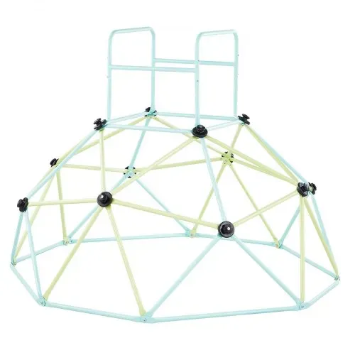 VEVOR Kletterkuppel geometrisches Klettergerüst (183 cm) breit, 270 kg belastbares Klettergerüst, Klettergerät für Kinder von 3 bis 10 Jahren Gartenspielzeug Spielplatz blau + grün – Bild 8
