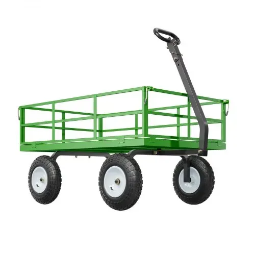 VEVOR Bollerwagen 110x75x67 cm, Transportwagen, Gartenwagen, Gerätewagen, 2-in-1-Handwagen, mit All-Terrain-Reifen, abnehmbaren Seitenteilen aus Netzmaterial und um 180° drehbarem Griff – Bild 8
