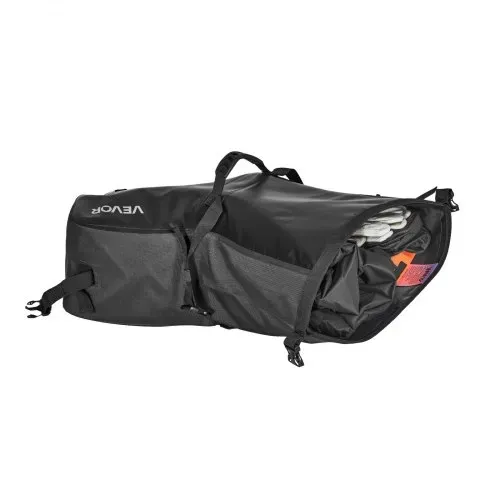VEVOR Motorradtasche Motorrad Satteltasche 14 L x 2 wasserfest, große Seitensatteltasche für Motorradgepäck, Gepäckaufbewahrung mit unterem Gurt, Schwarz Seitentasche Outdoor Sport – Bild 8