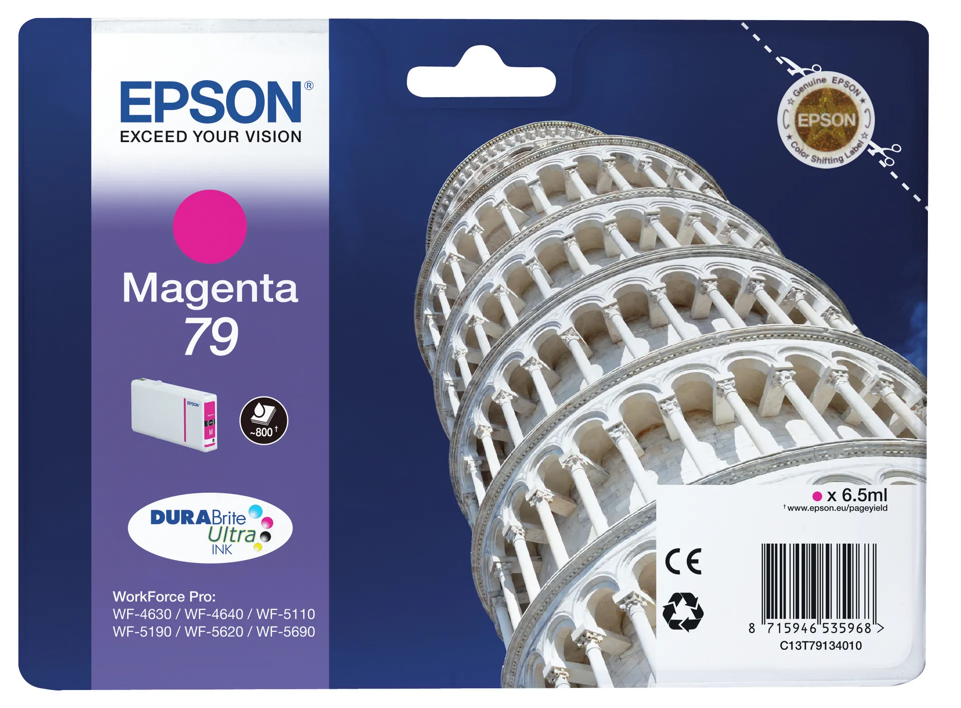 Epson Tower of Pisa Tintenpatrone 79 Magenta Epson Tower of Pisa Tintenpatrone 79 Magenta