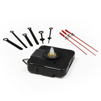 Quarzuhrwerk McPower “CQ-5004“ 3 verschiedene Metall-Zeigersätze, springend Quarzuhrwerk McPower “CQ-5004“ 3 verschiedene Metall-Zeigersätze, springend