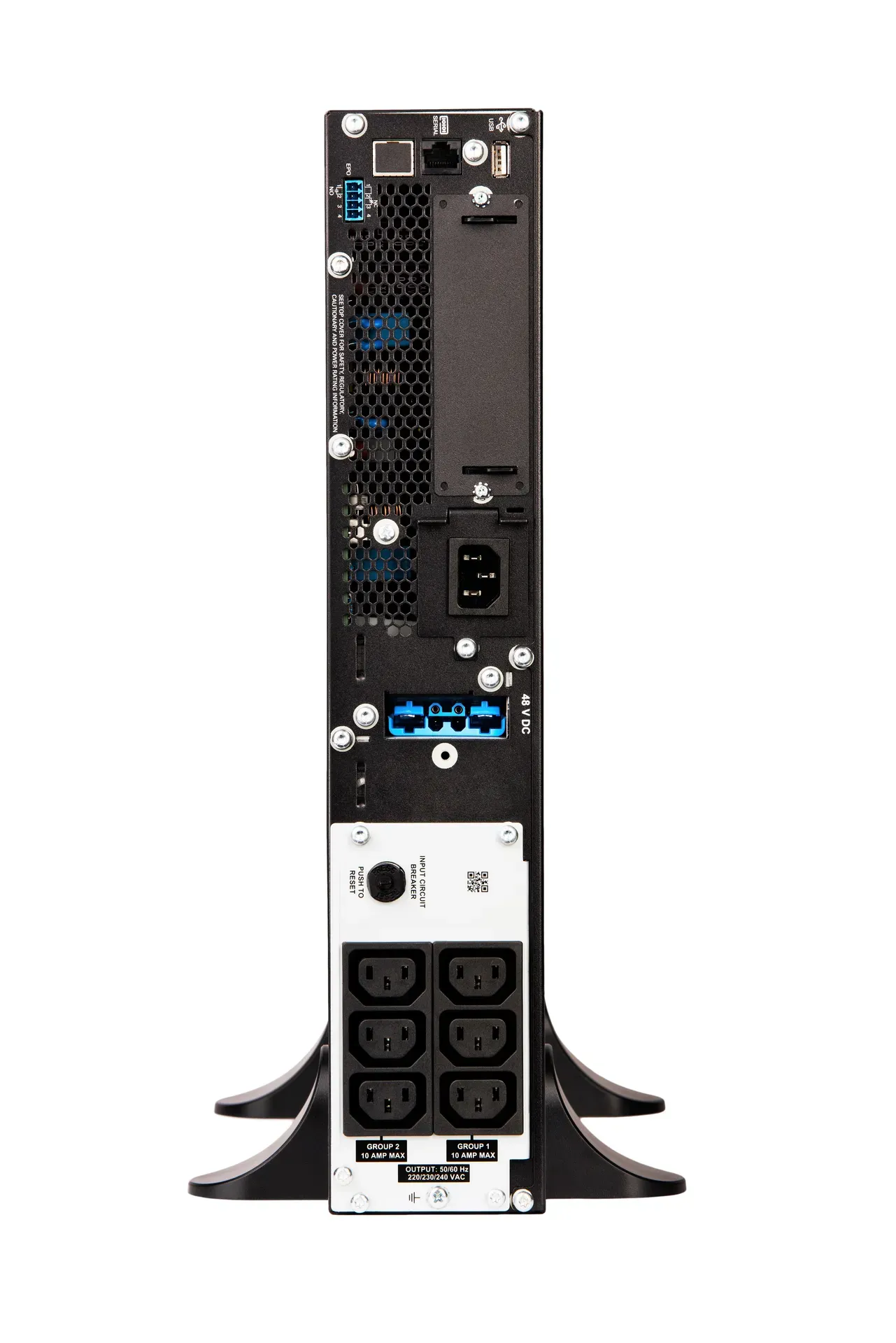 APC Smart-UPS On-Line, 1000VA/1000W, Tower, 230V, 6x C13 IEC-Ausgänge, SmartSlot, verlängerte Laufzeit, ohne Schienenkit – Bild 2