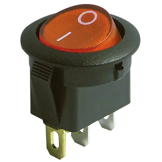 Wippenschalter McPower 3-polig, rote Wippe, beleuchtet, AC 250V / 6,5A, schwarz, EIN/AUS Wippenschalter McPower 3-polig, rote Wippe, beleuchtet, AC 250V / 6,5A, schwarz, EIN/AUS