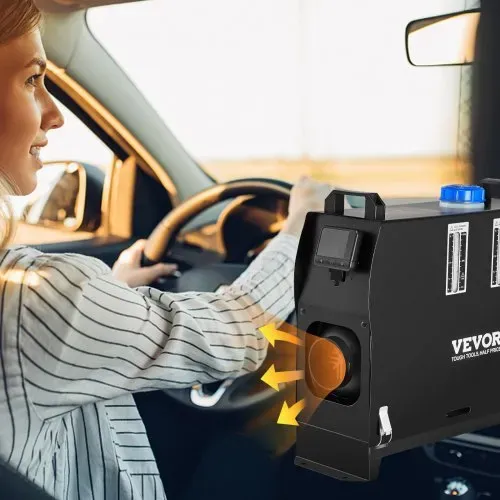 VEVOR 12V 5-8KW Standheizung Diesel Auto Kraftstoff, Diesel Standheizung Luftheizung Air Diesel, Luft Dieselheizung für Auto RV LKW Wohnmobil Bus mit Fernbedienung schwarz LCD schalter & 1 Luftauslass – Bild 7
