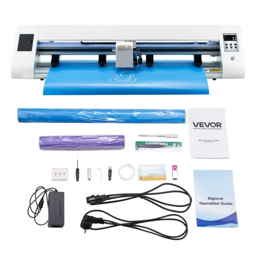 VEVOR Vinylschneider (60 cm Schnittgröße) mit automatischer Kantenerkennung & Designsoftware & 2 Klingentypen & Materialien, kompatibel mit SVG/EPS/PLT, für individuelle DIY-Bastelarbeiten VEVOR Vinylschneider (60 cm Schnittgröße) mit automatischer Kantenerkennung & Designsoftware & 2 Klingentypen & Materialien, kompatibel mit SVG/EPS/PLT, für individuelle DIY-Bastelarbeiten