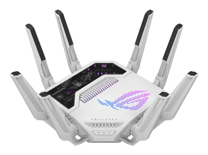 ASUS ROG Rapture GT-BE19000AI WLAN-Router 10 Gigabit Ethernet Tri-Band (2,4 GHz/5 GHz/6 GHz) Weiß ASUS ROG Rapture GT-BE19000AI WLAN-Router 10 Gigabit Ethernet Tri-Band (2,4 GHz/5 GHz/6 GHz) Weiß