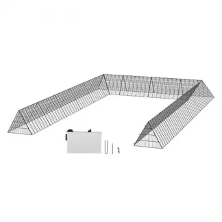 VEVOR Hühnertunnel, 600 x 400 x 61,5 cm, Hühnerstall für den Hof, tragbare Freilaufgehege für draußen mit Eckrahmen, 2 Sets, geeignet für Hühner, Enten, Kaninchen VEVOR Hühnertunnel, 600 x 400 x 61,5 cm, Hühnerstall für den Hof, tragbare Freilaufgehege für draußen mit Eckrahmen, 2 Sets, geeignet für Hühner, Enten, Kaninchen