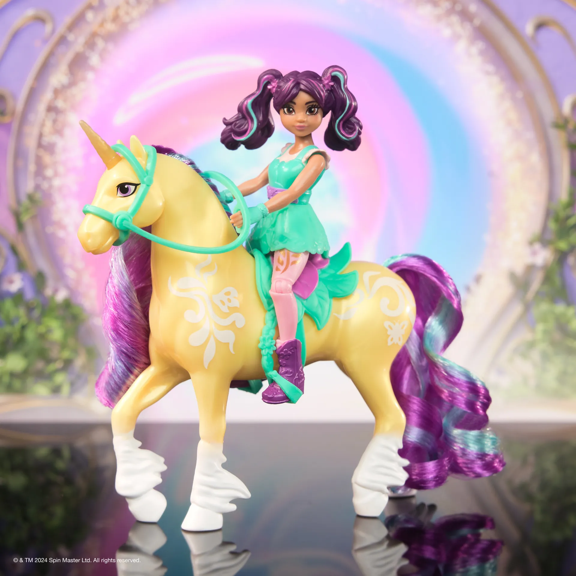 Unicorn Academy - Abenteuer-Set, mit Ravenzella, Sophia, Ava, Wildstar, Leaf und weiteren Figuren, ca. 12 cm große Originalfiguren zur beliebten Netflix Serie – Bild 5