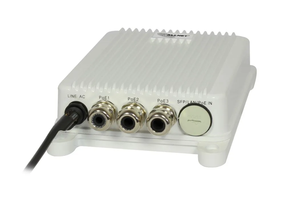 ALLNET Switch unmanaged outdoor 3 Port Gigabit 100W / 3x PoE+ / 1x SFP / Lüfterlos / IP67 / "ALL-SGO8103P" – Bild 3
