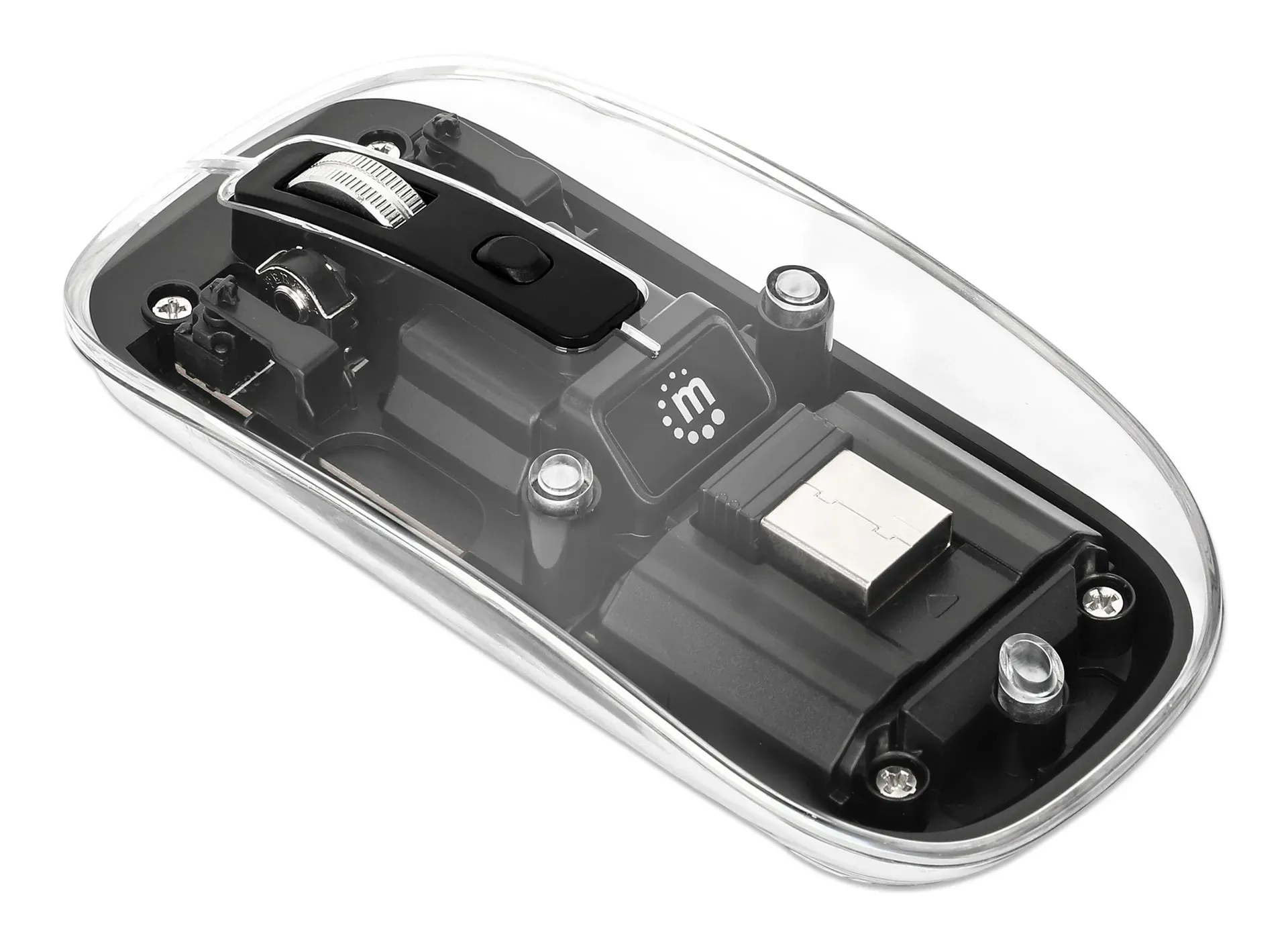 Manhattan 190268 Maus Universal Beidhändig RF Wireless Optisch 1600 DPI – Bild 5