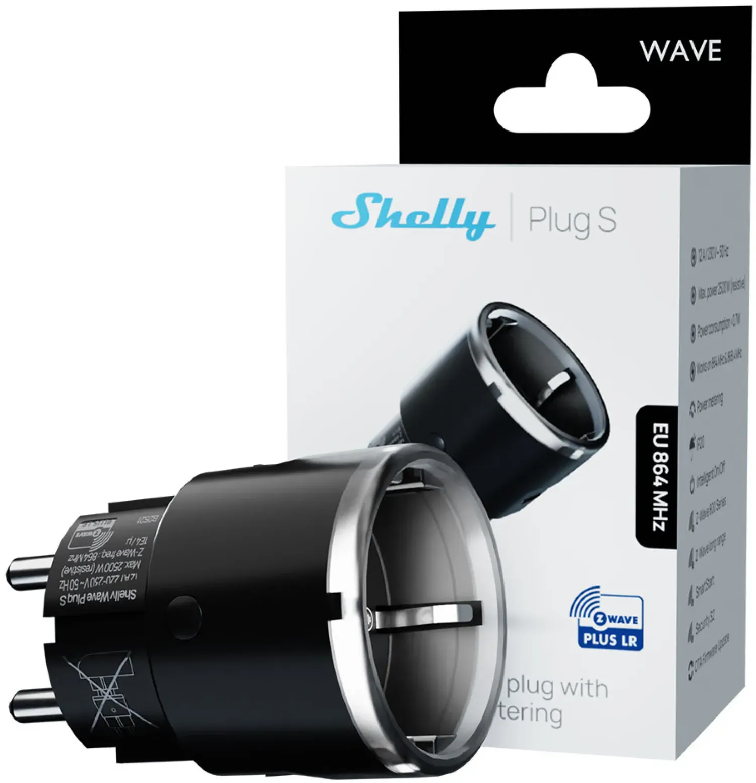 Shelly · Unterputz · "Wave Plug S Black LR" · Z-Wave – Bild 5