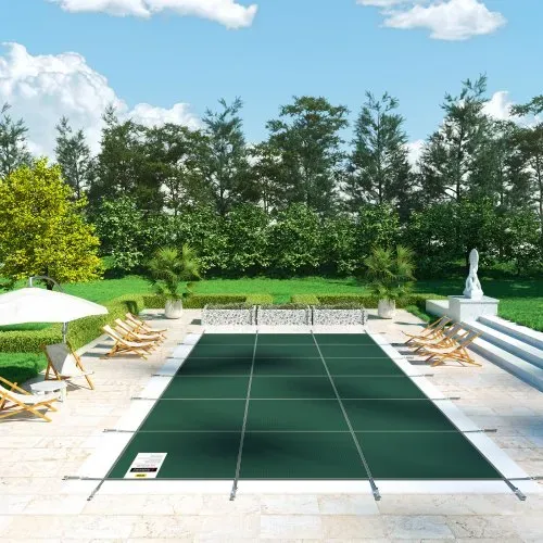 VEVOR Poolabdeckung, passend für 6,7x12,2 m Rechteckige Eingelassene Winterabdeckplane, Solide Pool-Sicherheitsabdeckung für Schwimmbad, Winter-Sicherheitsabdeckung – Bild 7