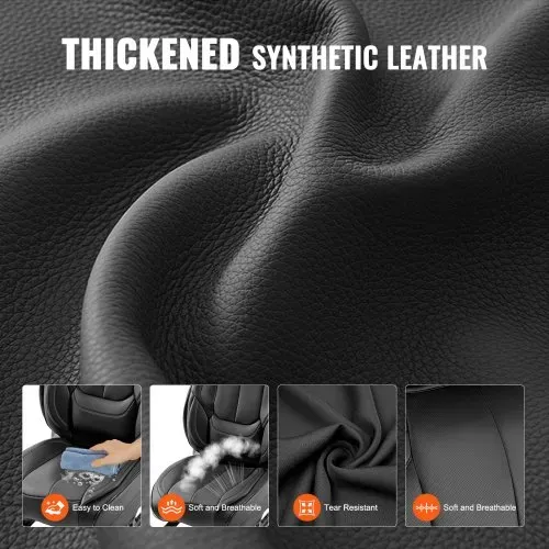 VEVOR-Sitzbezüge, universelle Autositzbezüge, Vorder- und Rücksitz, 13-teiliger Kunstleder-Sitzbezug, vollständig geschlossenes Design, abnehmbare Kopfstütze & Airbag-kompatibel, Autos, SUVs – Bild 3