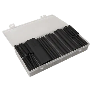 Schrumpfschlauch-Set McPower, 142-teilig in Sortimentsbox, klebend, schwarz Schrumpfschlauch-Set McPower, 142-teilig in Sortimentsbox, klebend, schwarz