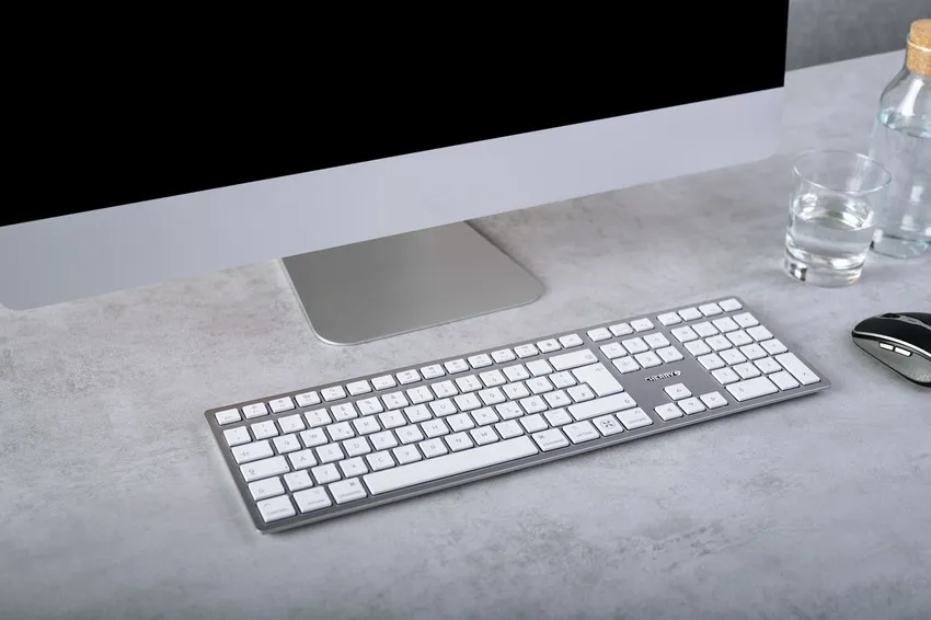 CHERRY KW 9100 SLIM FOR MAC Tastatur Universal USB + Bluetooth QWERTZ Deutsch Silber – Bild 2