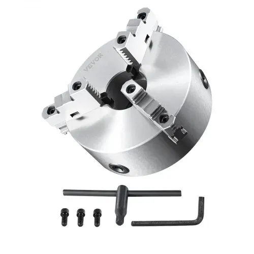 VEVOR Drehbankfutter K11-200 200mm Dreibackenfutter HT300-Material 3 Backenfutter Spannbereich 4–200mm 3-Backen, 20Cr, ≥53HRC φ65mm Bohrung Spannfutter Drechselbank Selbstzentrierend – Bild 8