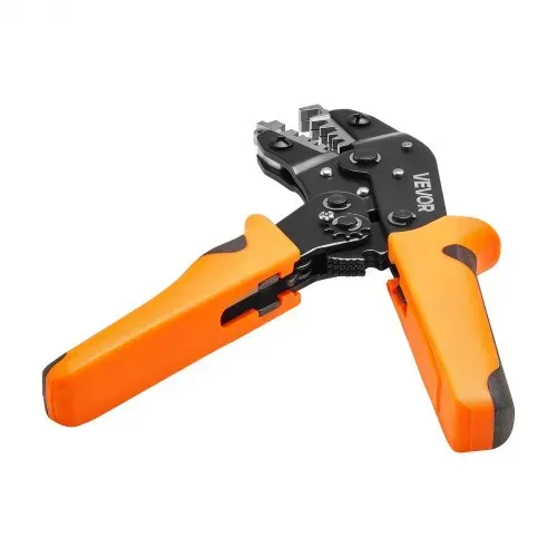 VEVOR Crimpzange Ratschenfunktion 0,25-4 mm², Kabelschuhzange mit Klaren Metrischen & AWG-Markierungen, Schnellverschluss, Presszange Einstellbarer Anpressdruck für Mehrere Anschlüsse – Bild 9
