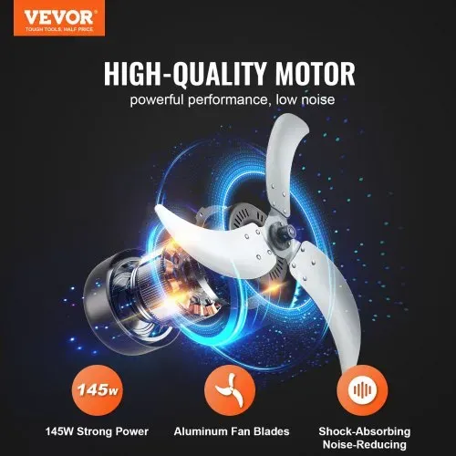 VEVOR Trommelventilator, Bodenventilator, Industrieventilator, 3 Gang, 8600 CFM, 360° verstellbare Neigung, 0-2-Stunden-Timer, Standventilator, Windmaschine für Lager, Werkstatt, Fabrik, Keller VEVOR Trommelventilator, Bodenventilator, Industrieventilator, 3 Gang, 8600 CFM, 360° verstellbare Neigung, 0-2-Stunden-Timer, Standventilator, Windmaschine für Lager, Werkstatt, Fabrik, Keller