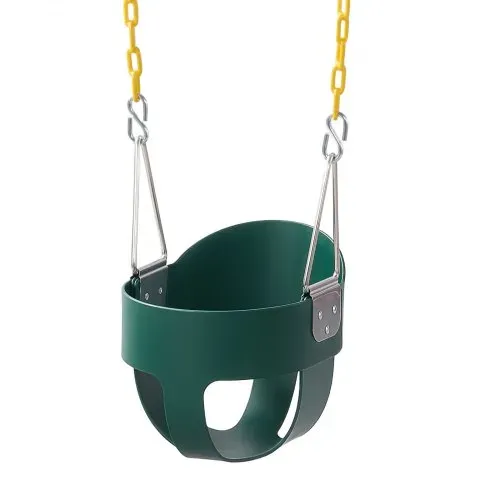 VEVOR Kinderschaukel 136 kg Schaukel Hohe Rückenlehne Vollschalensitz Grün, für Spielplätze im Garten & Indoor, Beschichtete Ketten & Karabiner, Komplett Montierter Sitz für Kinder ab 3 Jahren, CE/CPC – Bild 8