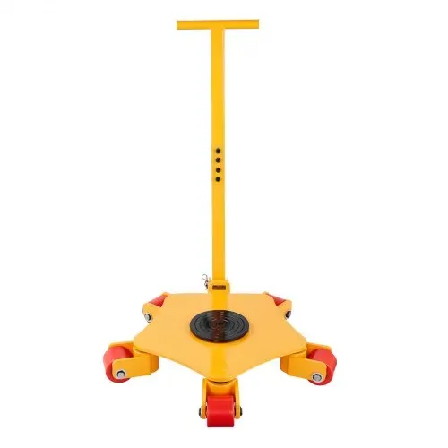 VEVOR Maschinenroller, 4 T, Maschinen-Transportroller, Maschinen-Transportroller mit 360°-Drehkappe und PU-Lenkrollen, Schwerlast-Industriemaschinen-Möbelwagen mit Griff für Lager, Werkstatt – Bild 9