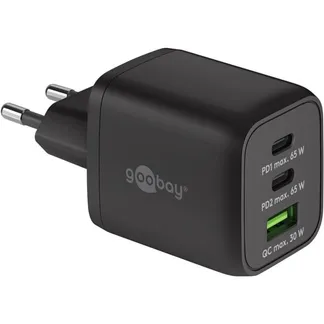 USB-C Schnellladegerät Nano, PD, GaN, 65 Watt, USB-C Textilkabel USB-C Schnellladegerät Nano, PD, GaN, 65 Watt, USB-C Textilkabel