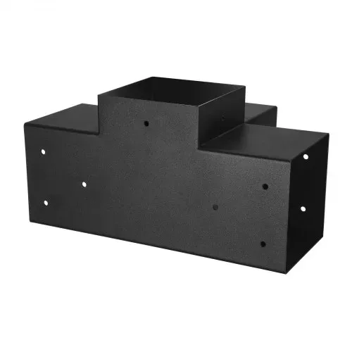VEVOR Pfostenverbinder, passend für 142x142 mm Pfosten, 4-Wege-Hochleistungs-Eckhalterung, Woodworks DIY-Pfostenbasissatz, Pfostennecke für Pavillons, Terrassenpergolen, Blockhütten, 4 Stk. – Bild 9