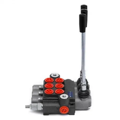 VEVOR 3 Bank Hydraulikventil Handhebelventil, 11GPM Hydraulic Directional Control Valve Adjustable,6,62 kg Hydraulische Ventil, Handhebelventil Hydraulik-Steuergerät, für Landwirtschaft Baumaschinen – Bild 8