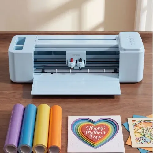VEVOR Vinylschneidemaschine 30 cm, Schneideplotter/Plottermaschine mit Tastensteuerung & Material- und Werkzeugset, Kompatibel mit Mac/Windows/Android/iOS, für Bastelarbeiten Karten Wohnaccessoires – Bild 7