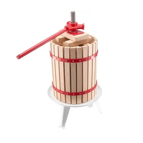 VEVOR Obstweinpresse Obstmühle (18 L) mit Massivholzkorb mit 8 Blöcken, robuster manueller Entsafter, Apfelweinpresse Apfelpresse Traubenpresse Olivenölpresse mit Griff, Saftpresse für Küche – Bild 9