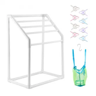 VEVOR Handtuchständer Handtuchhalter mit 5 Handtuchstangen Freistehend, Spa Schwimmbäder Handtuchhalter 94 x 60 x 127 cm Weiß Tragkraft 25 kg, PVC Handtuchständer mit 8 Handtuchklammern & 1 Haken VEVOR Handtuchständer Handtuchhalter mit 5 Handtuchstangen Freistehend, Spa Schwimmbäder Handtuchhalter 94 x 60 x 127 cm Weiß Tragkraft 25 kg, PVC Handtuchständer mit 8 Handtuchklammern & 1 Haken