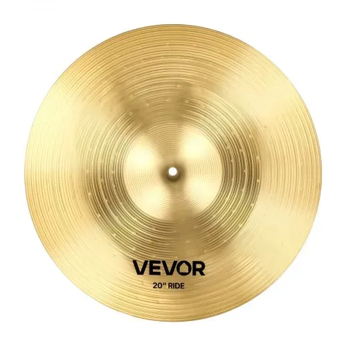 VEVOR Beckenset 4-teilig 355mm HiHat 400/455mm Crash 505mm Ridebecken Legierung (14 16 18 20 inch) – Bild 8