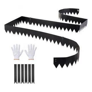 VEVOR Rasenkante 6er-Pack 1016×152 mm, Beeteinfassung mit 6 Befestigungsclips, Rasenbleche aus Verzinktem Stahl, Mähkante, Metall Palisade, Beetumrandung für Blumenbeete & Gartenwege, Schwarz VEVOR Rasenkante 6er-Pack 1016×152 mm, Beeteinfassung mit 6 Befestigungsclips, Rasenbleche aus Verzinktem Stahl, Mähkante, Metall Palisade, Beetumrandung für Blumenbeete & Gartenwege, Schwarz