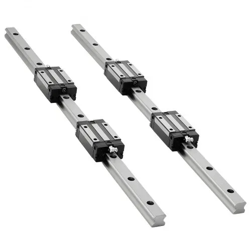 VEVOR Linearführungen, HGR20, 2er-Pack 600 mm Linearschienen, 1x Kugelumlaufspindel, 4x. Gleitblöcke, mit BF12/BK12 Endstütze, Kupplung & Muttergehäuse, für DIY-CNC-Fräsmaschinen & Drehmaschinen – Bild 10