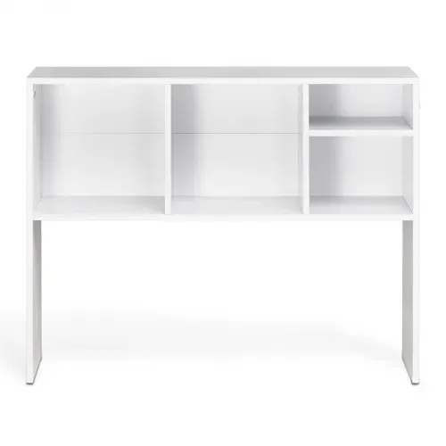 VEVOR Schreibtisch Bücherregal 1-stufiger Organizer (94 x 24 x 73 cm) Tischregale Schreibtisch Organizer Ausstellungsregal aus Spanplatten mit rutschfesten Füßen, für Büro Wohnheim, Weiß – Bild 8