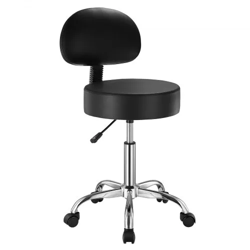 VEVOR Sattelhocker Rollhocker 204 kg belastbarer höhenverstellbarer (84-100 cm) Drehhocker Arbeitshocker mit Rückenlehne, PU-Leder-Drehsattelstuhl für Salon Spa Massage Klinik Schwarz VEVOR Sattelhocker Rollhocker 204 kg belastbarer höhenverstellbarer (84-100 cm) Drehhocker Arbeitshocker mit Rückenlehne, PU-Leder-Drehsattelstuhl für Salon Spa Massage Klinik Schwarz