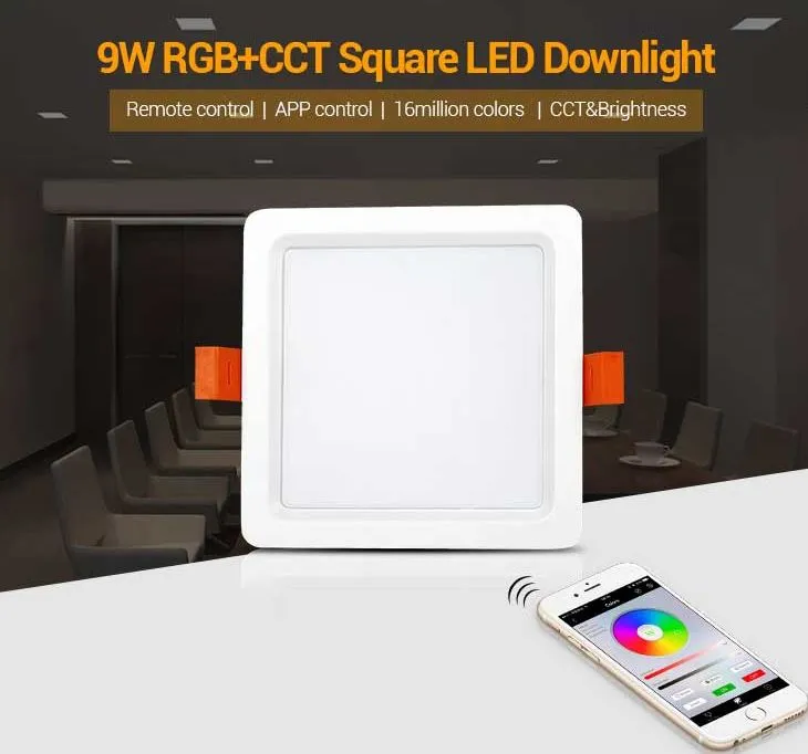 MiBoxer FUT064 LED Panel square 9W RGB-WW (RGB-CCT) mit Funk und WLAN – Bild 8