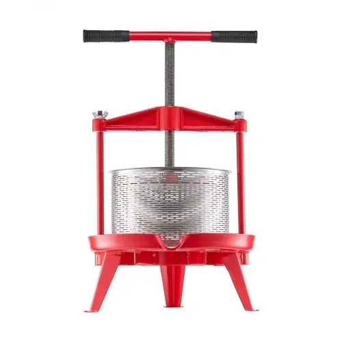 VEVOR Obstweinpresse Obstmühle Apfelmühle (9 L), Edelstahlkorb mit dreieckiger Struktur, manueller Entsafter, manuelles Mahlwerk, Apfelweinpresse Traubenpresse mit T-Griff für Küche Zuhause – Bild 10