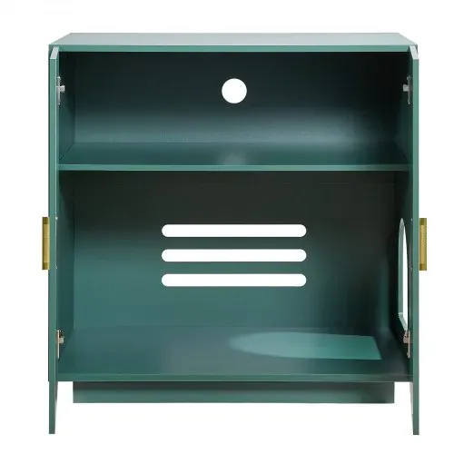 VEVOR Katzenschrank, 800x500x790 mm Katzenklo Schrank, Katzenkommode aus Holz mit Belüftungslöchern, Katzenhausmöbel mit Doppeltür, Beistelltisch, passend für die meisten Katzentoiletten – Bild 9