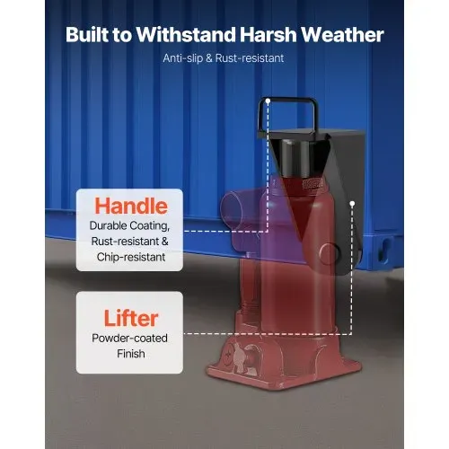 VEVOR Versandbehälter für Wagenheber mit U-förmigem Griff, 5,6 T, Lagernivellierer-Booster, hält Sonne & Regen stand, Containerheberöse für Schifffahrtsindustrie, Logistik, Lagerverwaltung – Bild 3