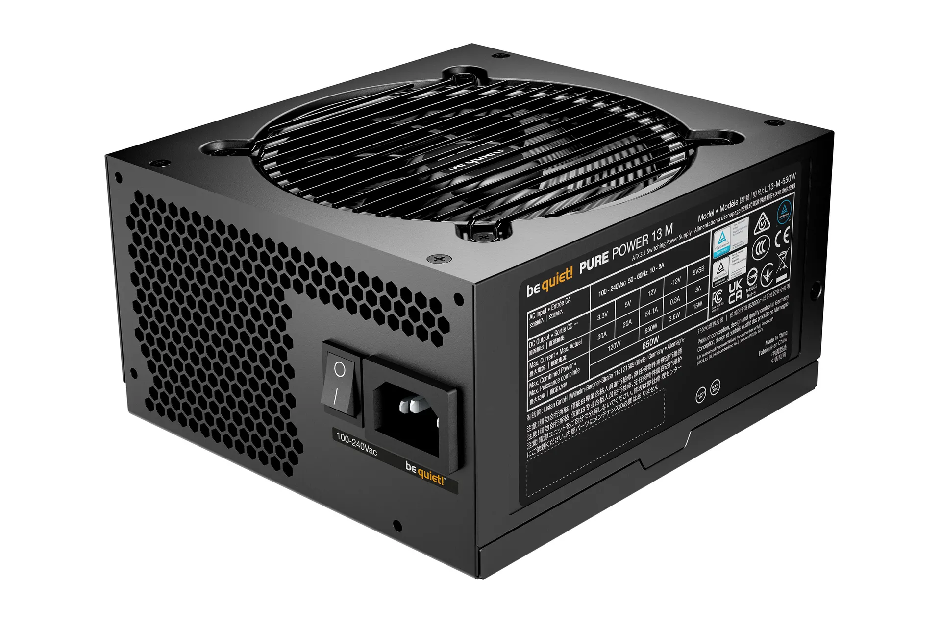be quiet! Pure Power 13 M | 650W Netzteil 20+4 pin ATX ATX Schwarz – Bild 3